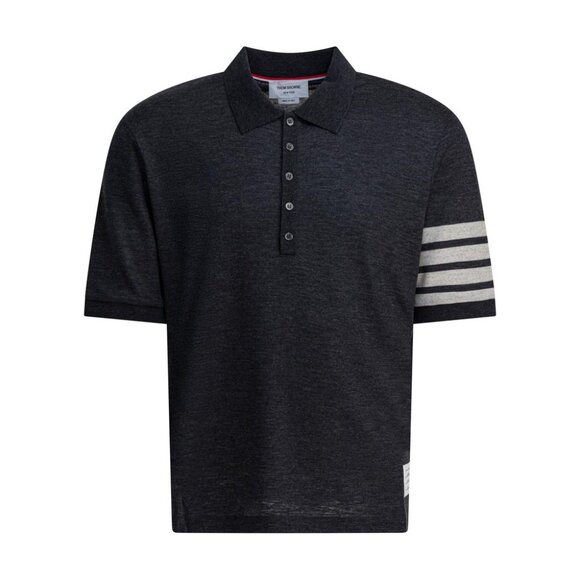 Thom Browne 4-Bar Wool Polo Shirt Tag Size 4 Men - Picture 1 of 4